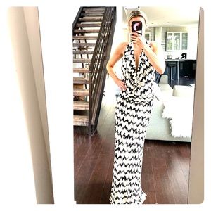 Tart collection wrap dress with open back.